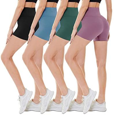 China Summer Yoga Shorts QUICK DRY Breathable Butter Soft Sport Equipment Printed Cycling Shorts For Women for sale