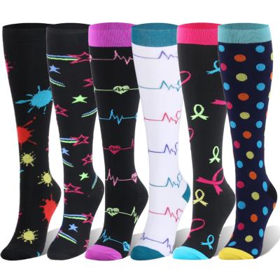 China Wholesale Antibacterial Elite Varicose Veins Compression Socks Amazon Women Athletic Socks For Performance Recovery Sports for sale