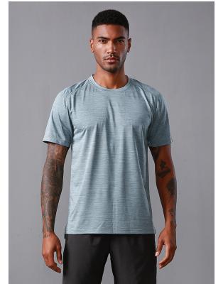 China QUICK DRY Men's Summer Short Top T-shirt Round Neck Sleeve Fitness Clothing Loose Running Basketball Training Clothes Quick Dry for sale