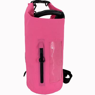 China 500D PVC Coating 0.5MM Factory OEM PVC Waterproof Durable Dry Bag For Hiking for sale