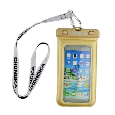 China Pocket Waterproof Mobile Phone Case Waterproof Sandproof Dustproof Floating Phone Dry Bag For Smartphones for sale