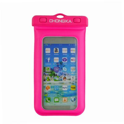 China Factory Shockproof OEM Floating IPX8 Waterproof Bag For Swimming Waterproof PVC Foam Case Bag For Cell Phone 7