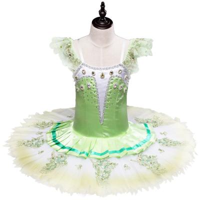 China Giselle Performance Dancewear Green Ballet Tutu Professional Ballet Tutu Sleeveless 2021 Ballet for sale