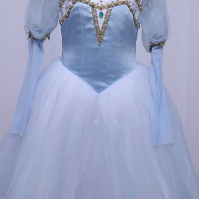 China Dress Up 2021 Hot Sale Girls Stage Dress Women Blue Professional Children Adult Romantic Ballet Skirt Tutu for sale