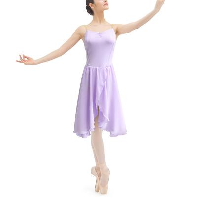 China Professional Dresses Dancewear Wrap Performance Long Skirts Adult Women Girls Professional Ballet Dress for sale