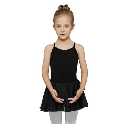 China Wholesale Dance Performance Cotton Camisole Braces Dancer Pantyhose Yarn Skirt Girls Kids Ballet Dress Ballet Dress Ballet for sale