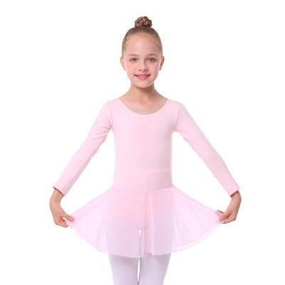 China Comfortable. Soft Children's Long Sleeve Gymnastics Leotard Girls Dance Dress Training Dancewear Ballerinas Dance for sale