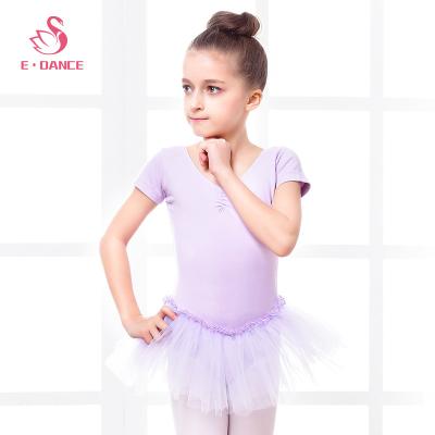 China Dress up short sleeve ballet dancer tights with skirt kids ballet dress kids ballet TUTU dress for girls for sale