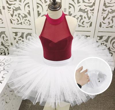 China tutu & Skirts Wine Red Simple Exercise Tutu Dance Dresses Training Dancewear Leotard Ballet for sale