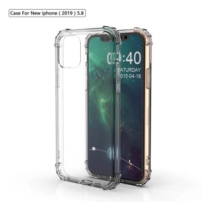 China Clear Cases & Accessories 1.5mm transparent shockproof anti-drop military grade tpu phone protectors transparent protective anti drop for iphone 11 pro max for sale