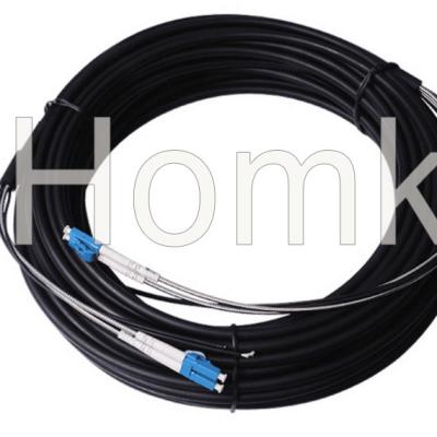 China PVC waterproof LC SM7.0mm 2 cores FTTA outdoor patchcord with high quality for sale