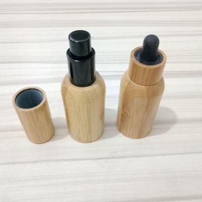 China Eco-Friendly Recyclable Eco-Friendly Essential Oil Bamboo Bottle Oil Dropper Bottle Natural Bamboo Bottle for sale