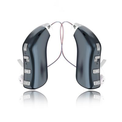 China Digital Hearing 2021 Best Amazon Hot Selling Deaf Noise Reduction Ear Machine BTE Hear Aids Rechargeable Amplifier Digital Electric Hearing Aids for sale