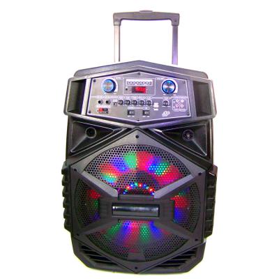 China Plastic Multi Function Radio Tws Portable Speaker Box With Disco Lights for sale