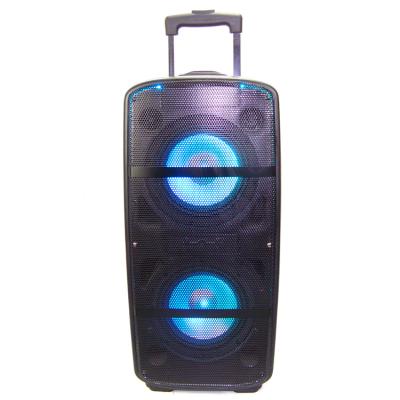 China Plastic Portable Player Square RGB Outdoor Colorful Lightweight Karaoke Speaker for sale