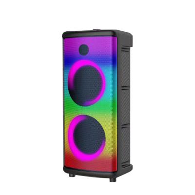 China Plastic Wireless Sound Systems Portable DJ Karaoke Party Speakers With Six Flame Clear Prints for sale