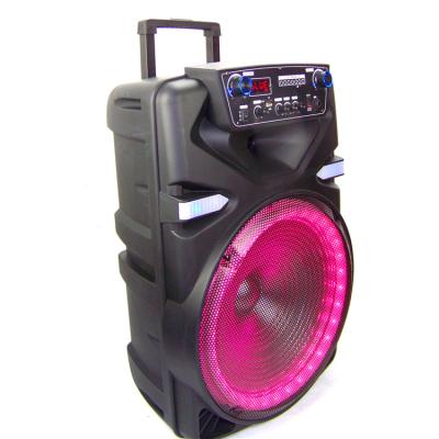 China Wholesale Plastic Portable Led Speaker Wireless Sound Box With Colorful Voice Control Light for sale