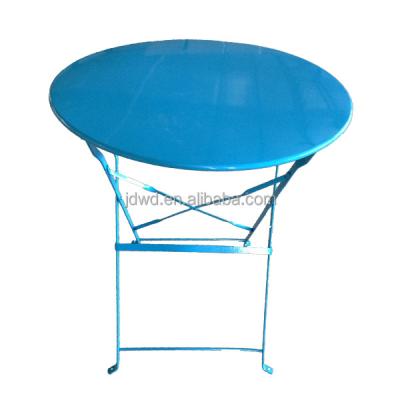 China China Outdoor Table Hot Selling Outdoor Wrought Iron Folding Round Bistro Table for sale