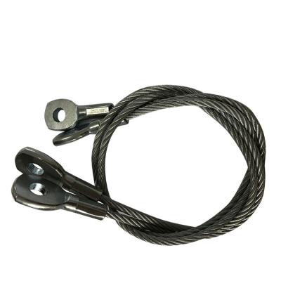 China High Quality Construction Stainless Steel Wire Rope Sling With Ring Eye for sale