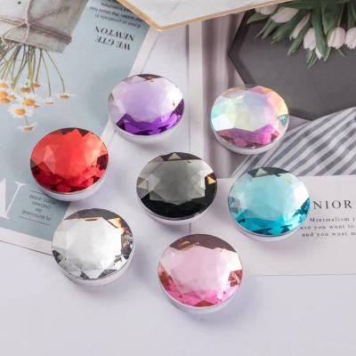 China Acrylic Glossy Mobile Phone Stand Diamond Shape Folding Phone Grip Mobile Phone Holder Stand for sale