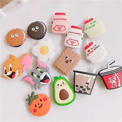 China Cute Cartoon Cell Phone Holder Avocado Shape Fruit Shape Mobile Phone Holder Stand for sale