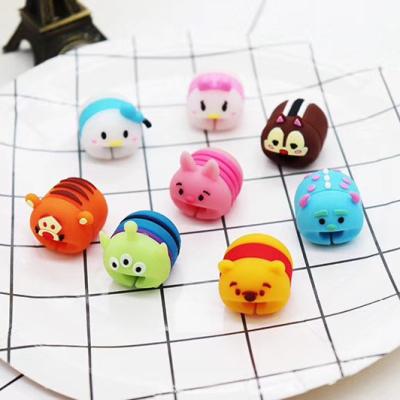 China Cute Cable Protector Cartoon Earphone Mobile Phone USB Cord Charger Cable Protector for sale