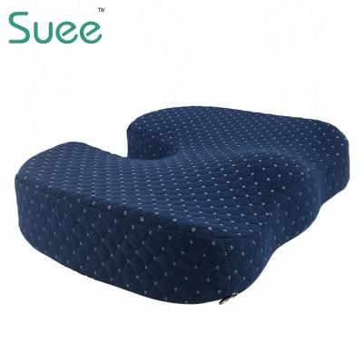 China Hemorrhoid Orthopedic Anti Coccyx Support Bench Chair Memory Foam Ventilated Lumbosacral Anti-Decubitus Cushion With Cover for sale