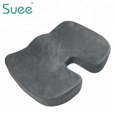 China Gray Coccyx Massage Orthopedic Memory Foam Cushion for sale