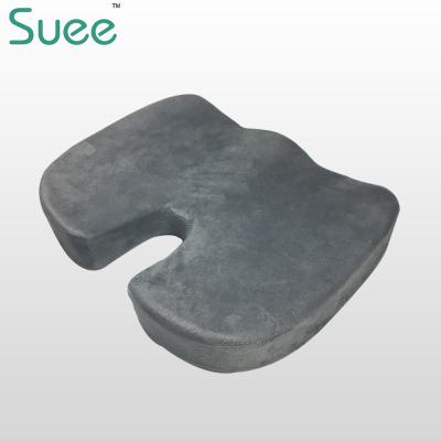 China Orthopedic Massage Memory Foam Cushion With Short Plush for sale