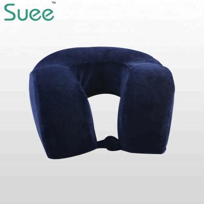 China Anti-Snore U-Shape Memory Foam Pillow For Airplane for sale