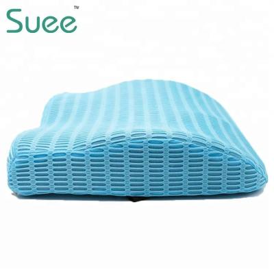 China 3D Mesh Memory Foam Lumbar Back Support Adjustable Strap and Pillow Car Cushion with 3D Mesh for sale