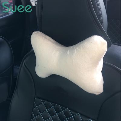 China Cute Shape Travel Car Neck Memory Foam Pillow Bone Shape Massage Dog Head Support Rest Customized for sale