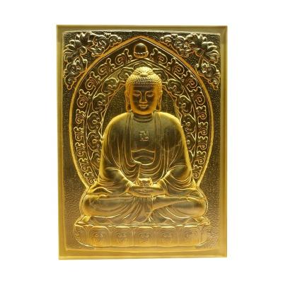 China Wholesale Home Decorative Ornaments Religious Buddha Classic Crystal Statue Wall Customizable for sale