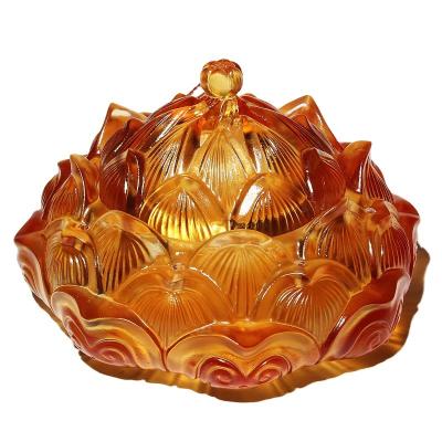 China Religious Best Selling Classic Antique Colorful Chandelier Aromatherapy Candle Crystal Gift Set for sale