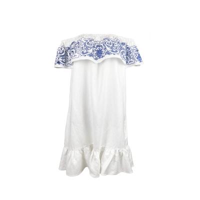 China 2021 New Women S Canvas OEM Design Summer Casual Dress Custom Skirt Dry Cleaning Customized CHINA bEmbroidery Style for sale