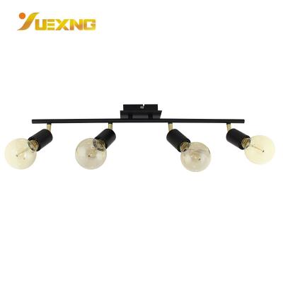 China E27 E14 Outdoor Mounted Black Spotlight Recessed Lamp Adjustable Ceiling Light Indoor Downlight Track Spot Lighting for sale