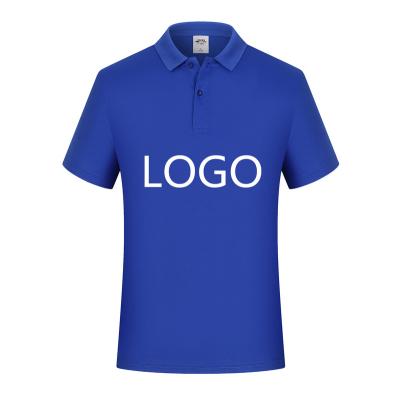 China New LOGO Custom Made Lapel Anti-Shrink T-shirt Short Sleeve Polo Men and Women Wholesale Polo Shirt for sale