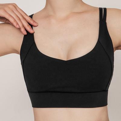 China Breathable Europe and the United States sports underwear shockproof back yoga women's slim section fitness bra beautiful for sale