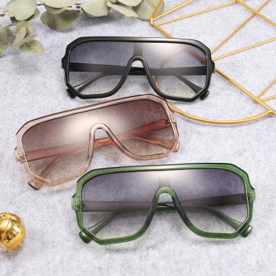 China 2020 newest fashion sunglasses newest fashion oversized sunglasses latest large single color frame women's sunglasses for sale