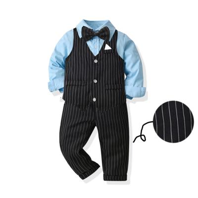 China Spandex/Cotton Boy Set Suit For Kid Boy Gentleman Party Wedding Handsome Clothing For Boys Clothes Set for sale