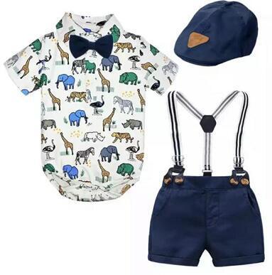 China Baby Romper Summer ZHG189 Newborn Baby Boy Clothing Sets Infant Newborn Boy Clothes for sale