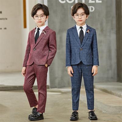 China New Spandex/Cotton Boy Suit Groom Tuxedos Children Wedding Prom Boy Wedding Tuxedos Suits for sale