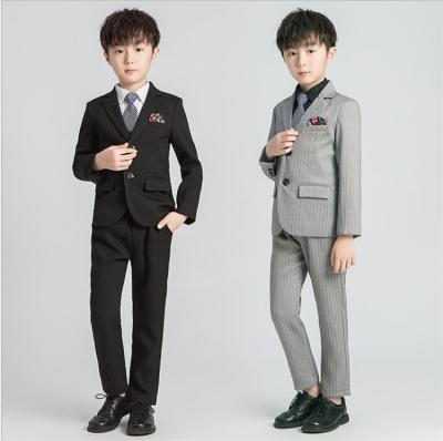 China Spring Autumn Formal Children Suit Flower Boy Wedding Party Suit Kids Blazer Vest Pants Clothing Set for sale