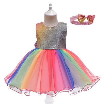 China MAG04 Baby Wedding Petal Tutu Princess Dress For Girls Birthday Regular Dress for sale