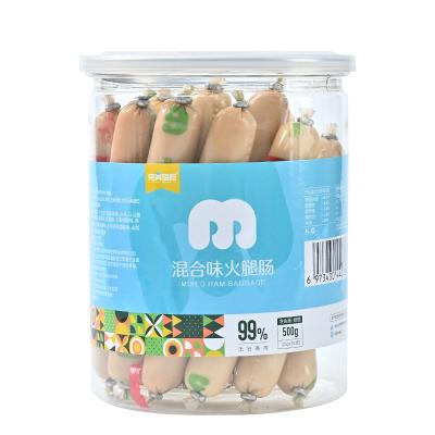 China Delicious Dog Training Viable Low Salt Ham Sausage With Chicken for sale