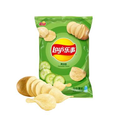 China Wholesale Natural Cucumber Flavor Lays Potato Chips Potato Chips Snack Packing Bag for sale