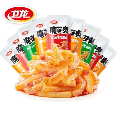 China 18g Weilong Normal Wholesale Famous Spicy Halal Meat Shuang Mo Yu Shuang Konjac Snacks for sale