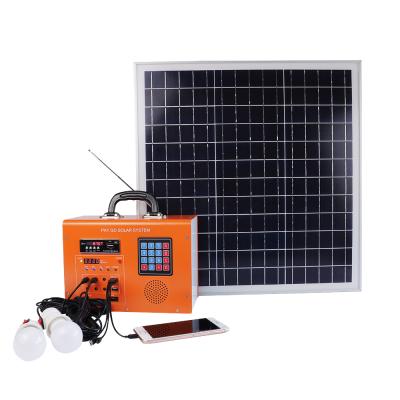 China Tsolar Home Pay As You Go Multifunctional Solar Home System Small Kit Solar Panel Lighting System Radio With USB5V&DC12V for sale