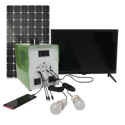 China Shenzhen Home Manufacturer 300W AC Solar Home Power System With LED Bulbs Fan TV For Home for sale