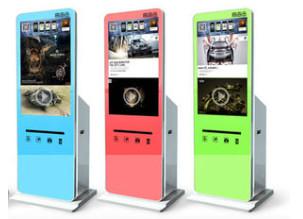 China Free Standing Self Service Kiosk / Digital Signage Kiosk Waterproof for sale